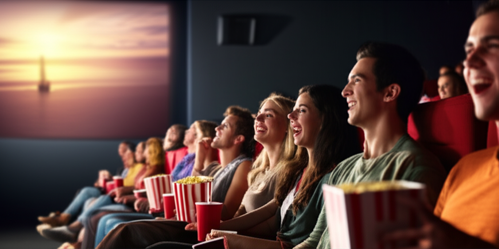 Audience watching films